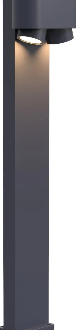 Wegeleuchte Aluminium GU10 2-flmg 75 cm IP44 Anthrazit