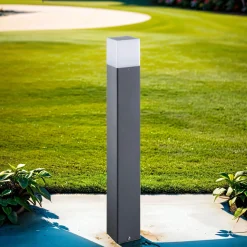 Wegeleuchte Anthrazit 80 cm eckig IP44 E27 ROIS