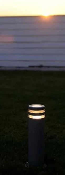 Wegeleuchte Anthrazit Aluminium 40 cm GU10 IP44 Modern