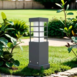 Wegeleuchte Anthrazit 25cm eckig IP54 blendarm