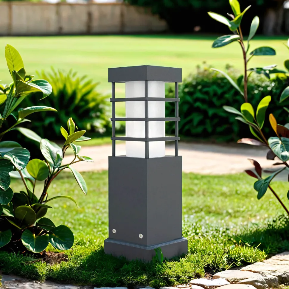 Wegeleuchte Anthrazit 25cm eckig IP54 blendarm