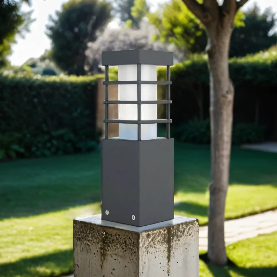 Wegeleuchte Anthrazit 25cm eckig IP54 blendarm