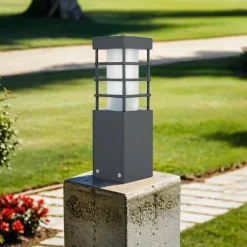 Wegeleuchte Anthrazit 25cm eckig IP54 blendarm