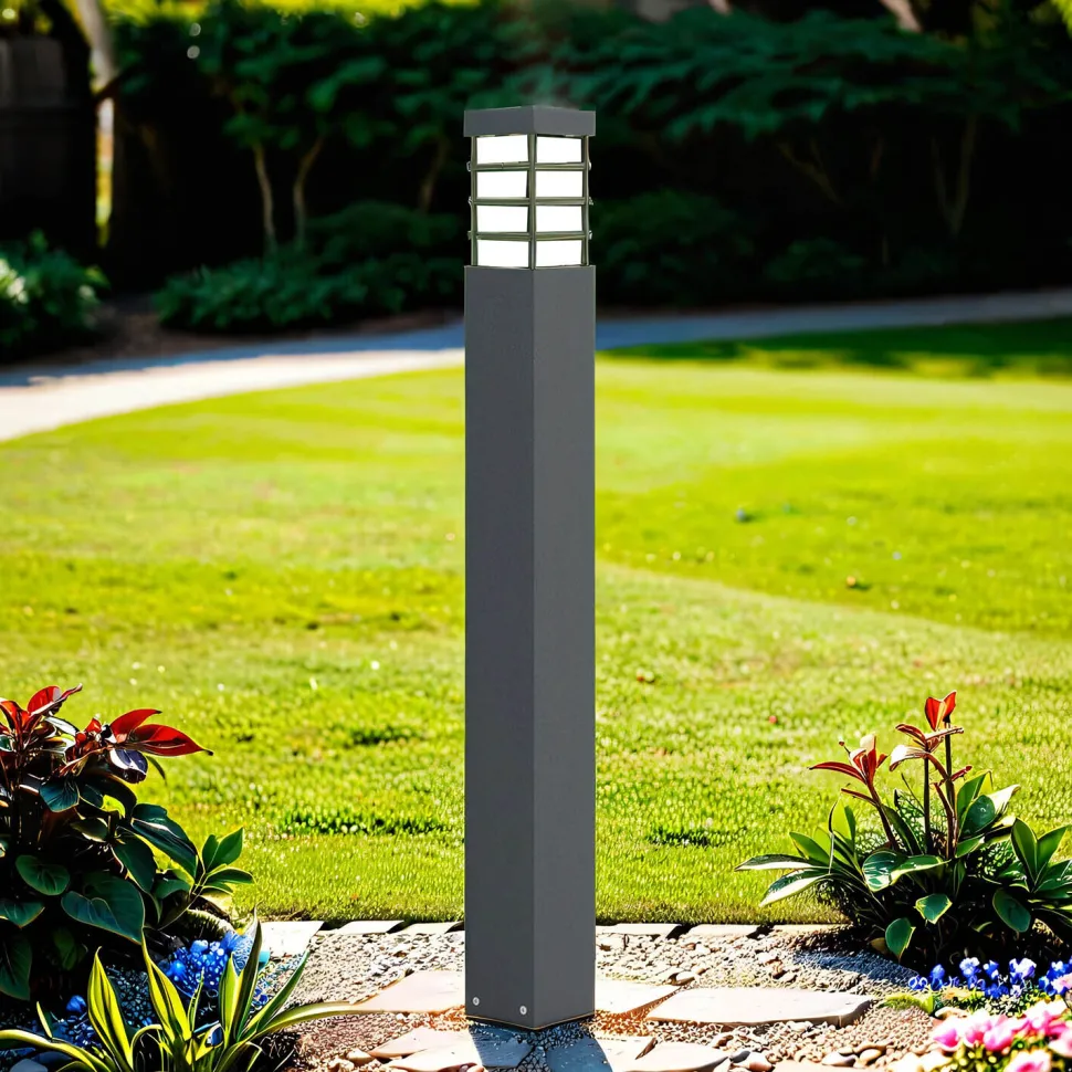 Wegeleuchte Anthrazit eckig 75 cm IP54 E27 Modern