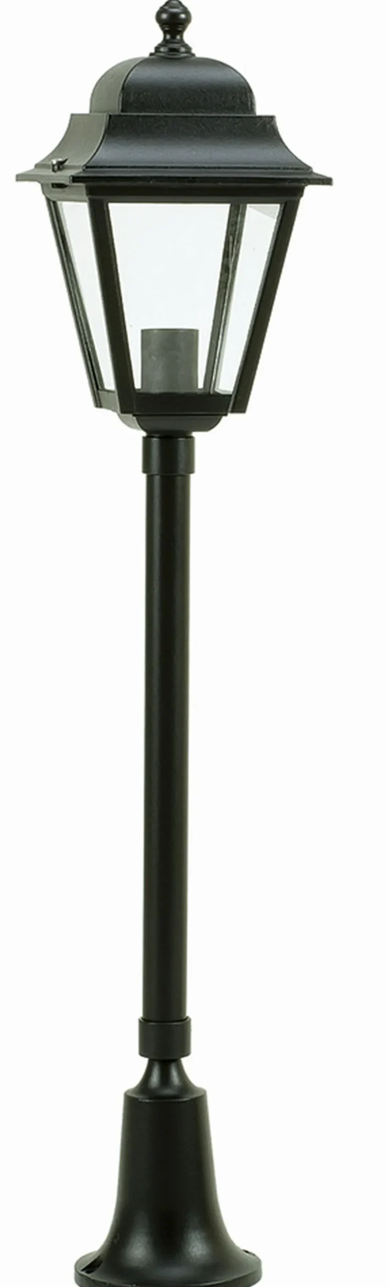 Wegeleuchte außen E27 79cm IP44 Schwarz Rustikal