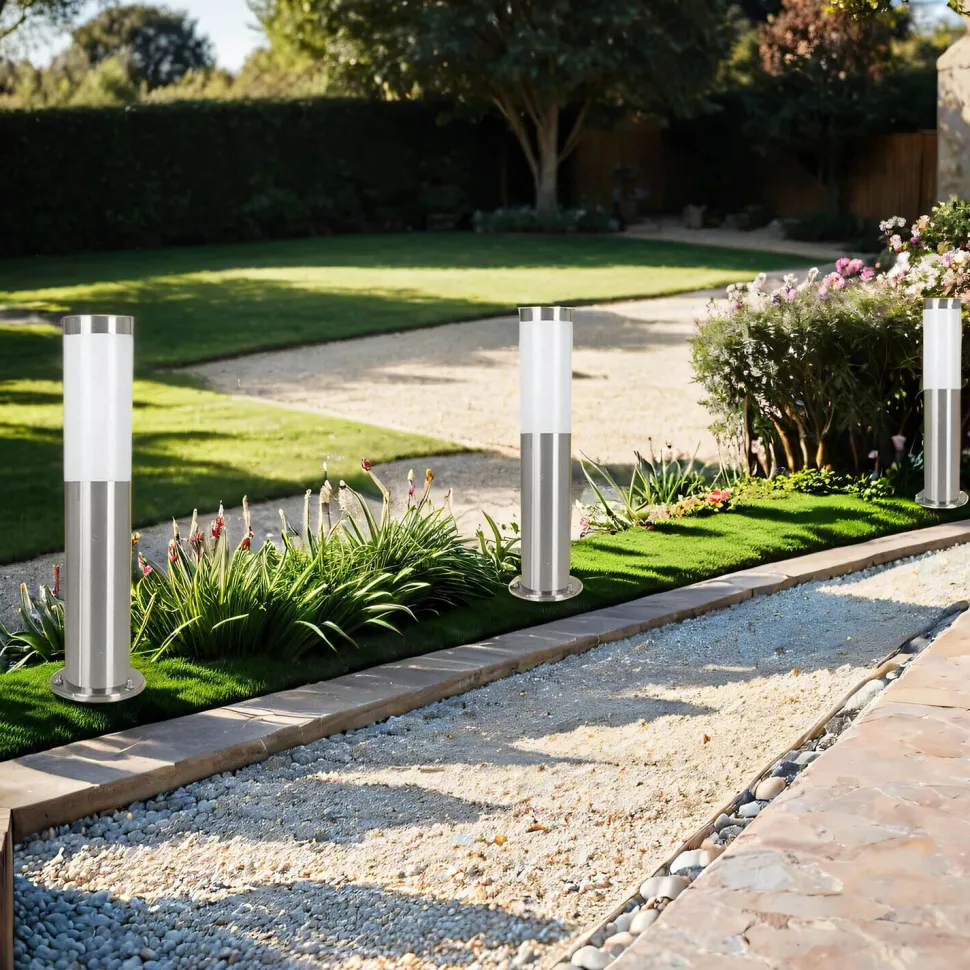 Wegeleuchte Außen Edelstahl IP44 Garten Pollerleuchte