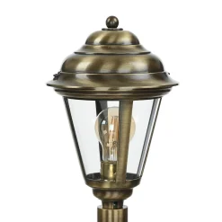 Wegeleuchte außen Messing 100 cm Rustikal in Antik E27