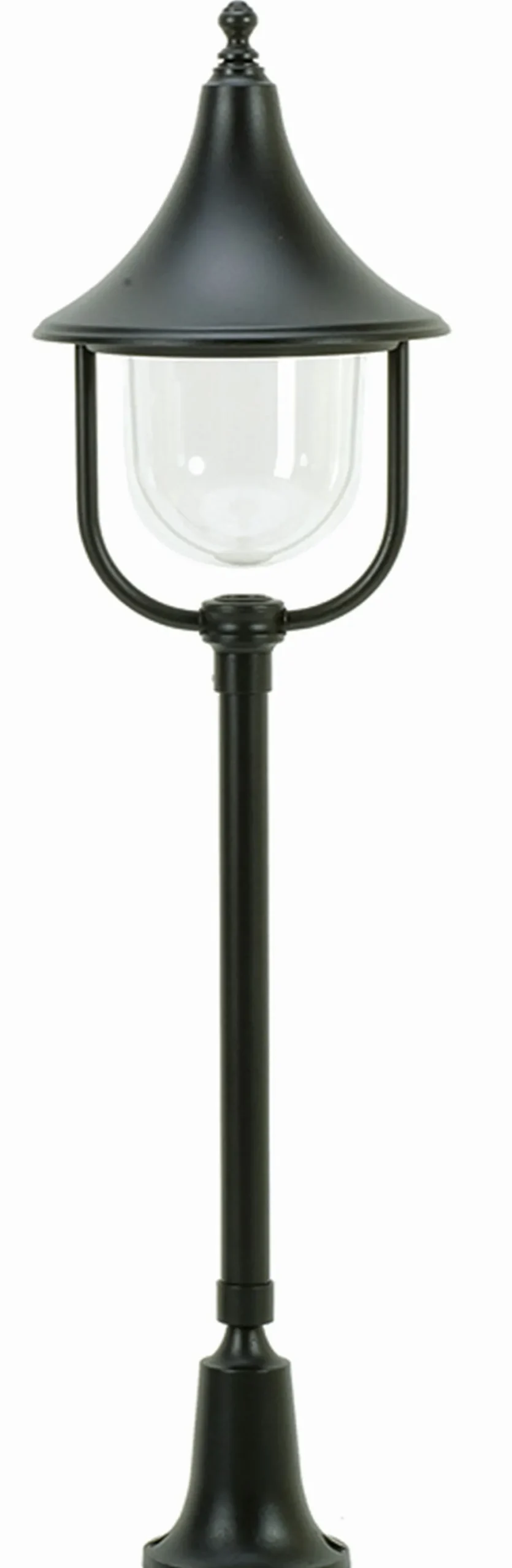 Wegeleuchte außen Schwarz 87cm IP43 Aluminium Rustikal