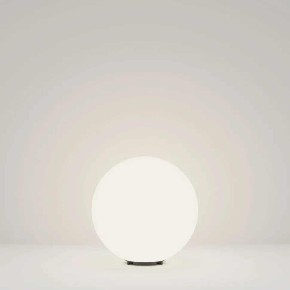 Wegeleuchte E27 IP54 29 cm hoch mit Erdspieß Grau Weiß