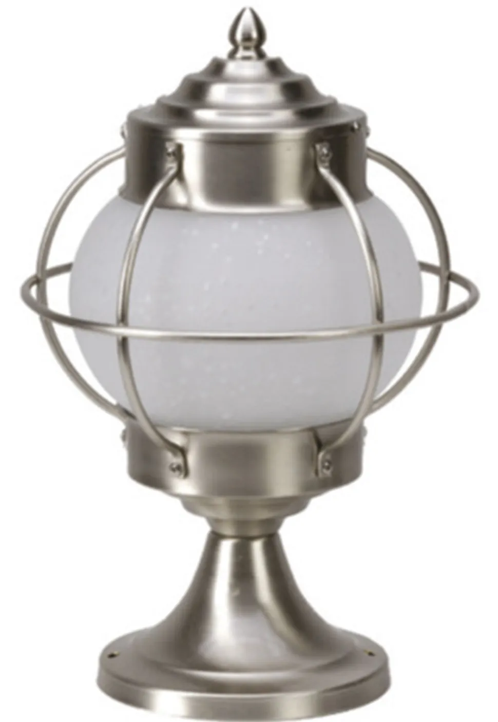 Wegeleuchte Echt-Messing Glas 30 cm hoch IP43 E27