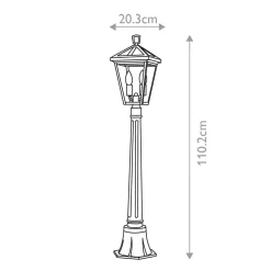 Wegeleuchte Garten E14 IP44 110,2 cm hoch ABINGDON