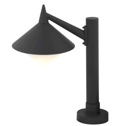 Wegeleuchte IP44 E27 40 cm Aluminium Grau