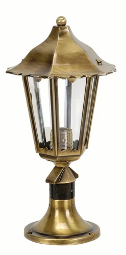 Wegeleuchte Messing H:39cm Rustikal Garten SITIA