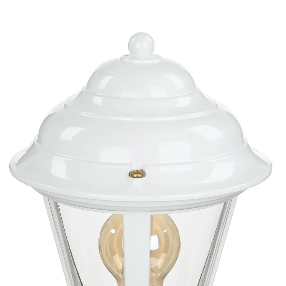 Wegeleuchte Messing massiv Weiß 100 cm Rustikal Garten