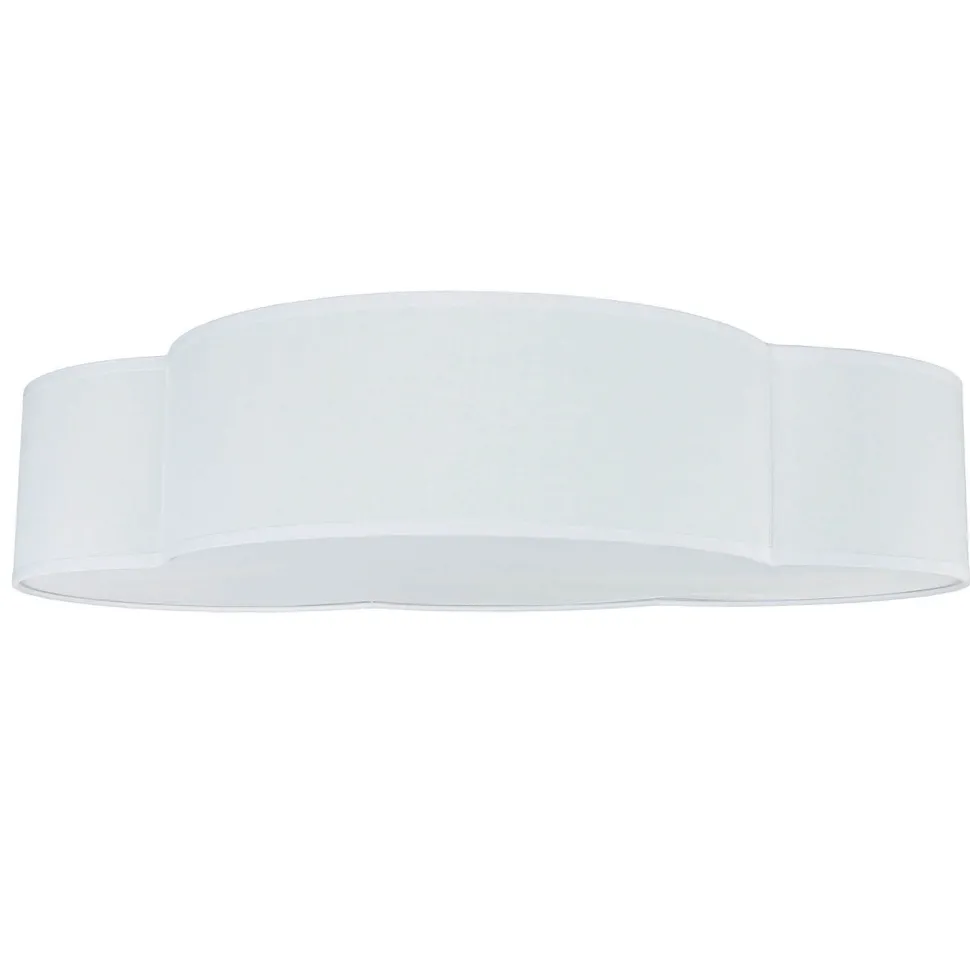 Weiße Deckenlampe Kinderzimmer WOLKI 4-flmg L62cm