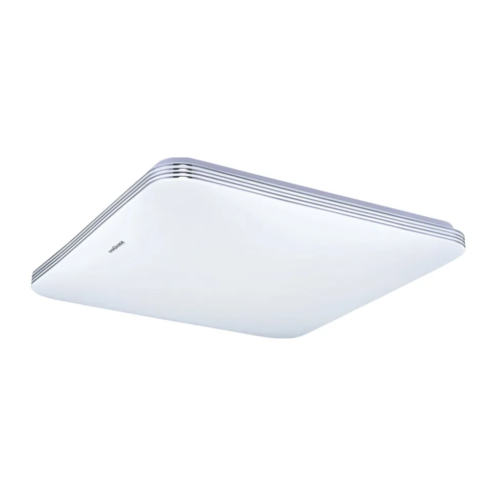 Weiße Deckenlampe LED IP44 28 cm breit 4000 K Bad