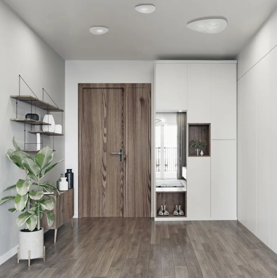 Weiße Deckenlampe Metall blendarm GX53 3-flammig