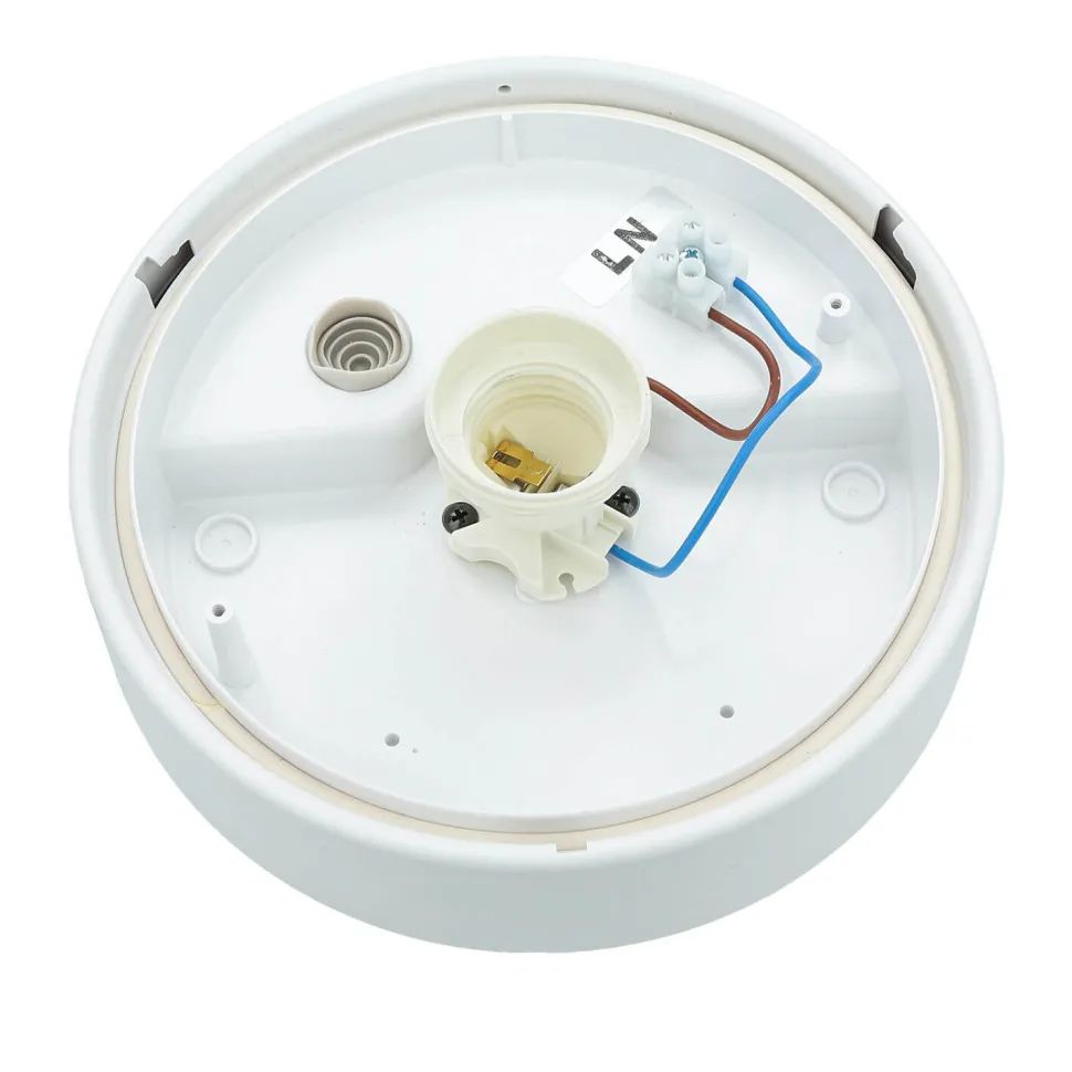 Weiße Deckenleuchte rund Ø18cm IP44 Modern E27