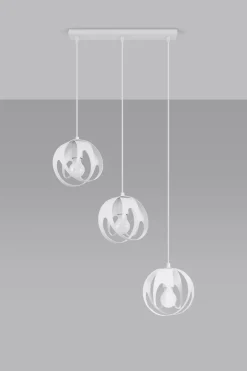 Weiße Hängelampe 3-flammig E27 Modern JOSTA