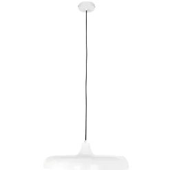 Weiße Hängelampe Metall Ø50 cm rund E27 Modernes Design