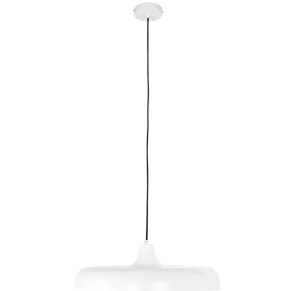 Weiße Hängelampe Metall Ø50 cm rund E27 Modernes Design