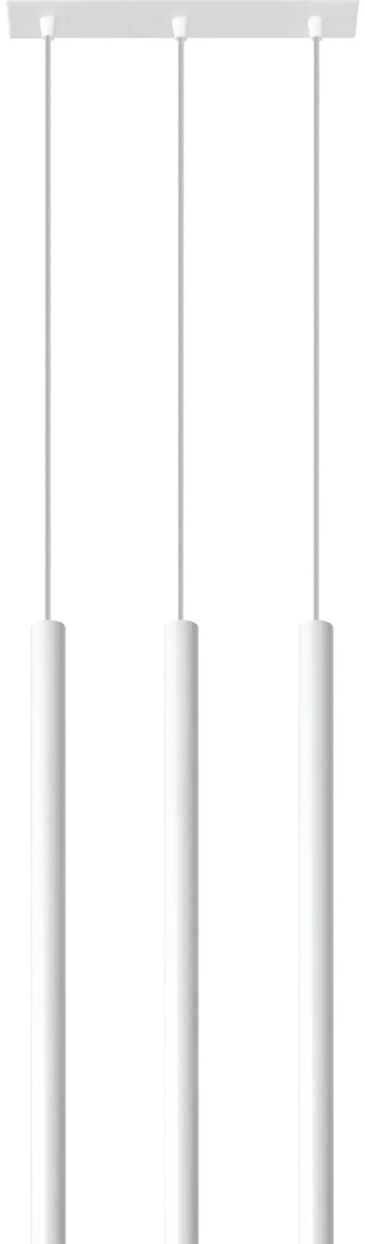 Weiße Hängelampe Metall 3-flammig G9 PETERA Esstisch