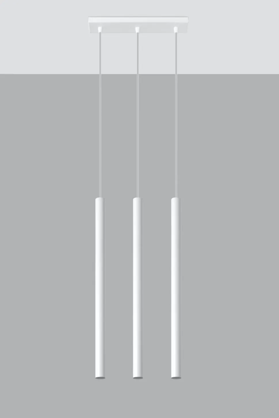 Weiße Hängelampe Metall 3-flammig G9 PETERA Esstisch