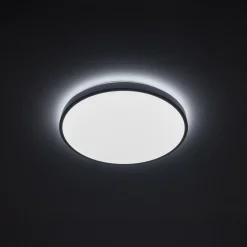 Weiße LED Deckenlampe Metall IP44 neutralweiß Ø38,5 cm