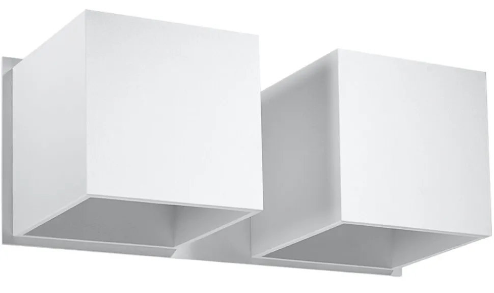 Weiße Wandlampe Up Down B:26cm 2x G9 Flur Wohnzimmer