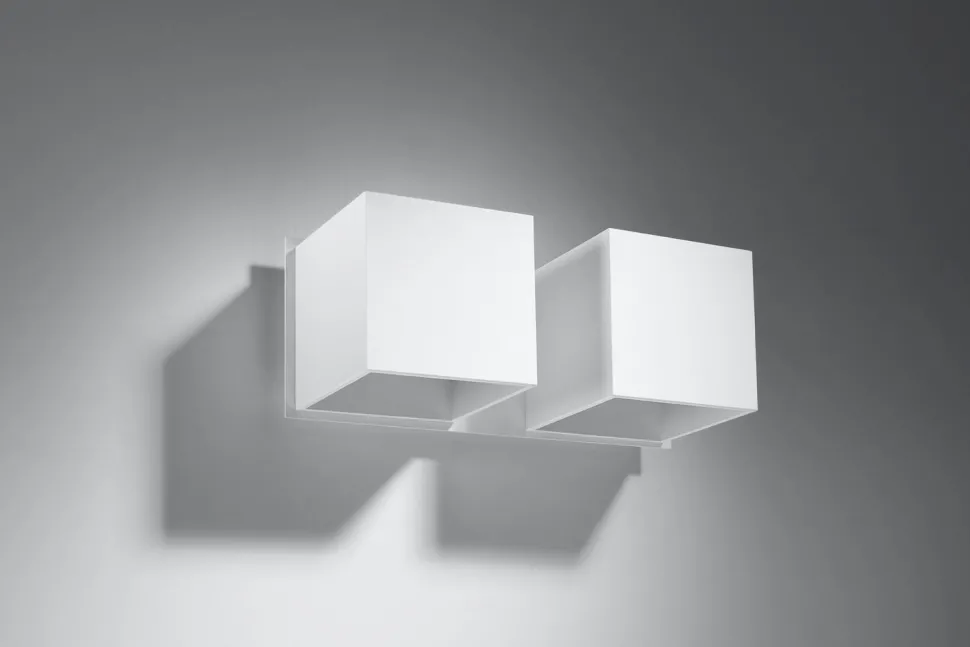 Weiße Wandlampe Up Down B:26cm 2x G9 Flur Wohnzimmer