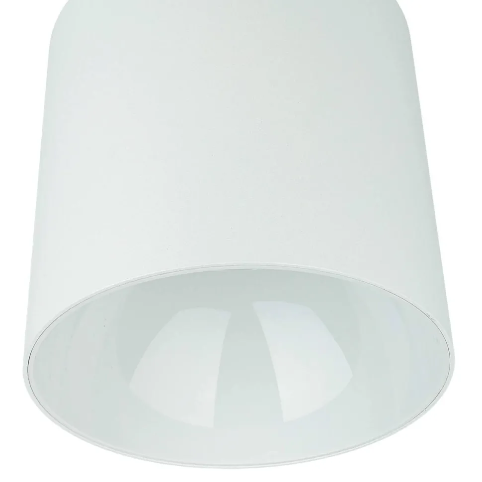 Weißer Deckenspot Metall akzentuiert Ø12,7cm GU10