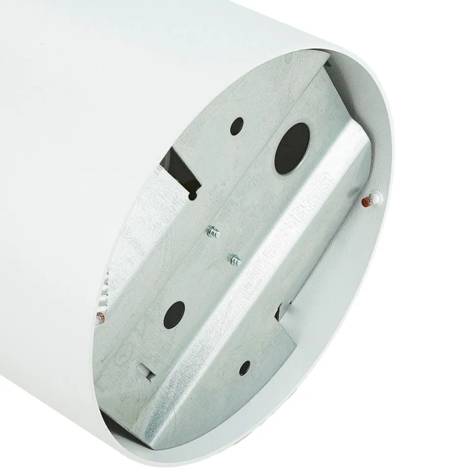 Weißer Deckenspot Metall akzentuiert Ø12,7cm GU10