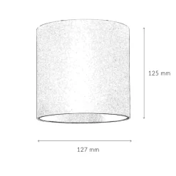 Weißer Deckenspot Metall akzentuiert Ø12,7cm GU10