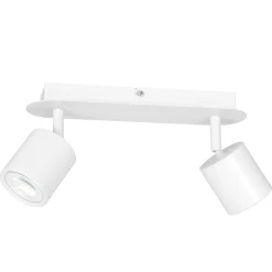 Weißer Deckenstrahler Metall länglich vielseitig