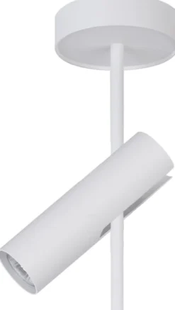 Weißer Deckenstrahler Metall GU10 H:55 cm beweglich