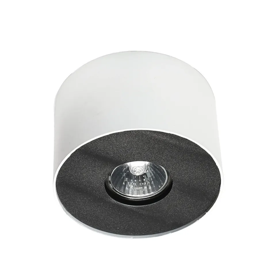 Weißer Deckenstrahler POINT Ø13cm H:9cm GU10 Modern
