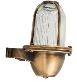 Wetterfeste Außenwandleuchte Messing Maritim IP64