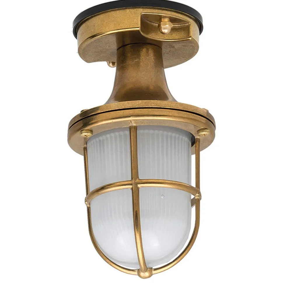 Wetterfeste Deckenleuchte SANTORIN Messing außen