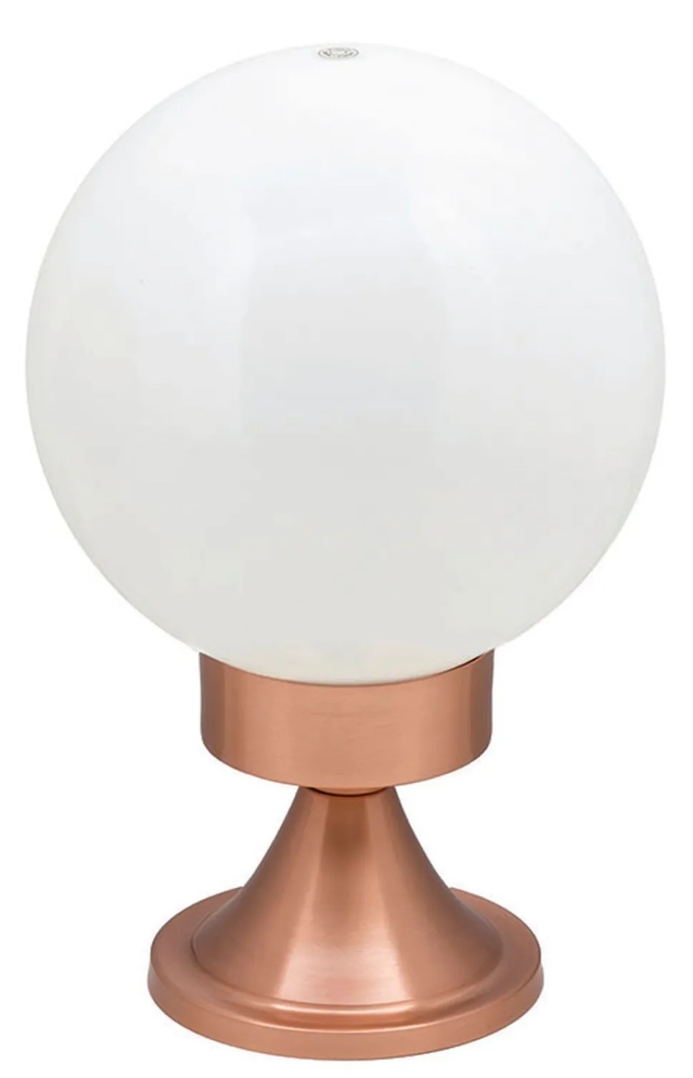 Wetterfeste Gartenleuchte VERIA Kupfer Weiß H:30cm