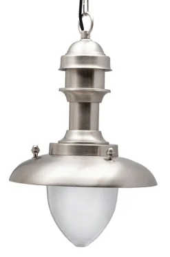 Wetterfeste Hängelampe LAURION Nickel Maritim IP43