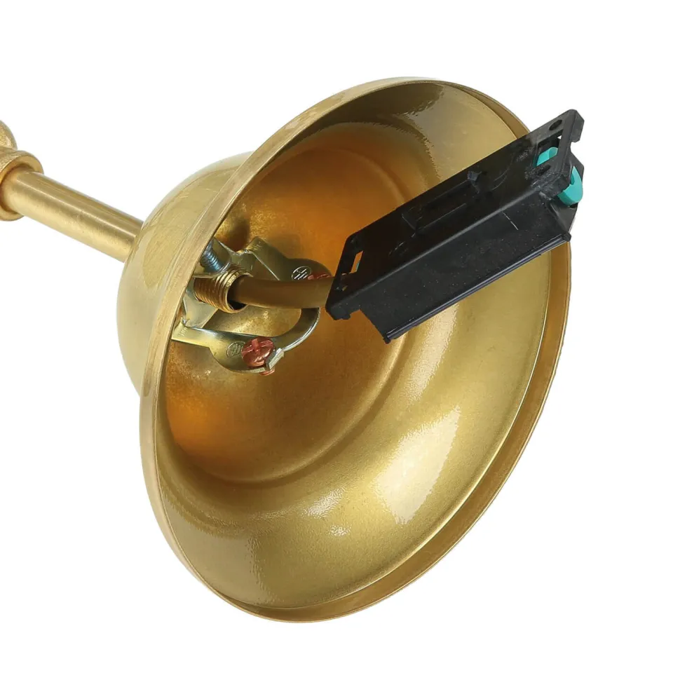 Wetterfeste Hängelampe SANTORIN Messing rund IP54