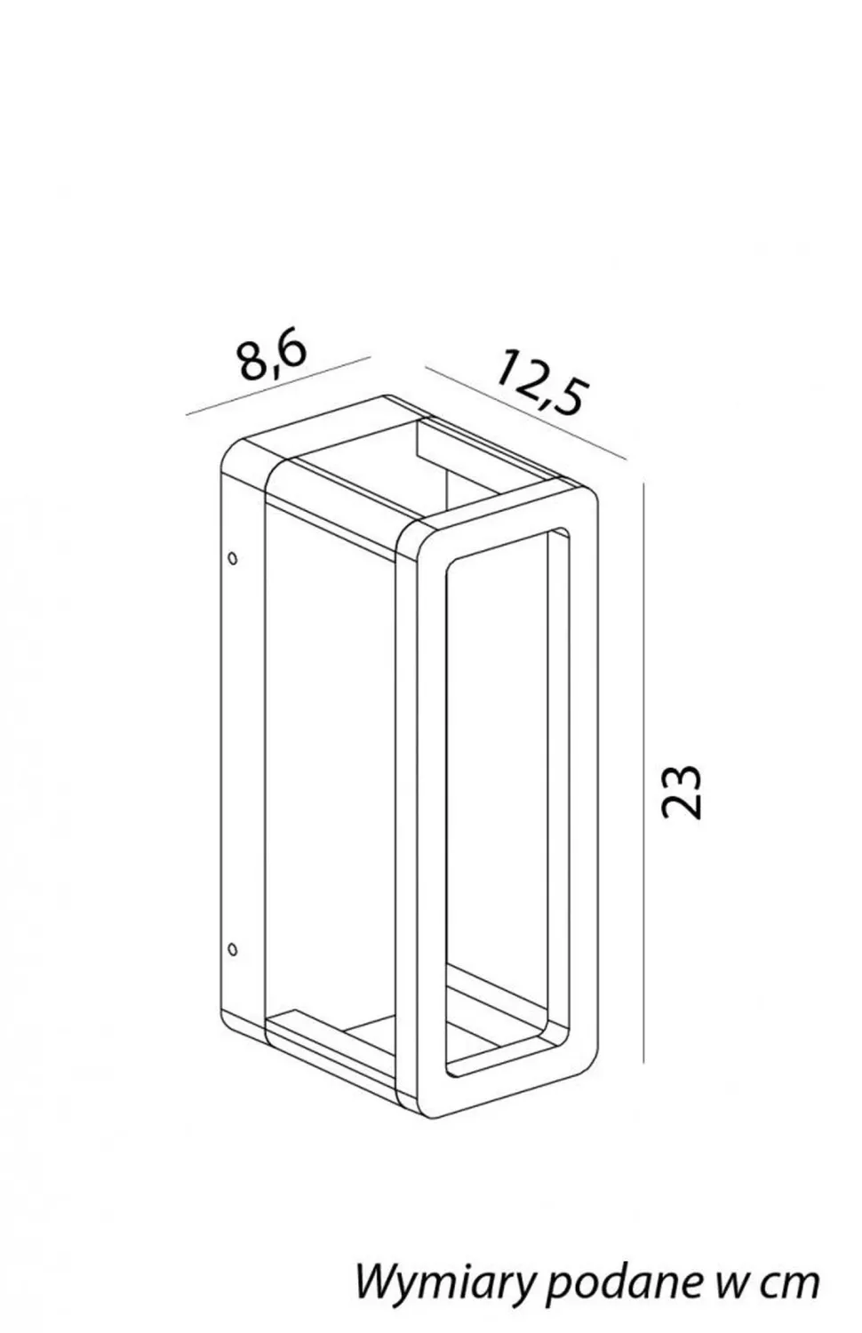 Wetterfeste LED Wandlampe Außen Aluminium IP65 210 lm
