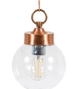Wetterfeste Pendelleuchte VERIA Kupfer rund IP43