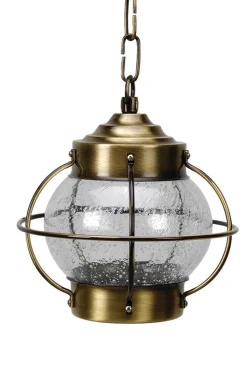 Wetterfeste Pendelleuchte PATRAS Messing Maritim