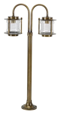 Wetterfeste Stehlampe MYKO Messing H:85cm Garten Weg