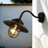 Wetterfeste Wandlampe KAVALA Messing antik rostfrei