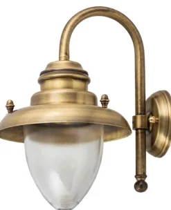 Wetterfeste Wandlampe MARIOS Messing Maritim Hof