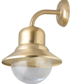 Wetterfeste Wandleuchte SAMOS Messing Maritim IP23