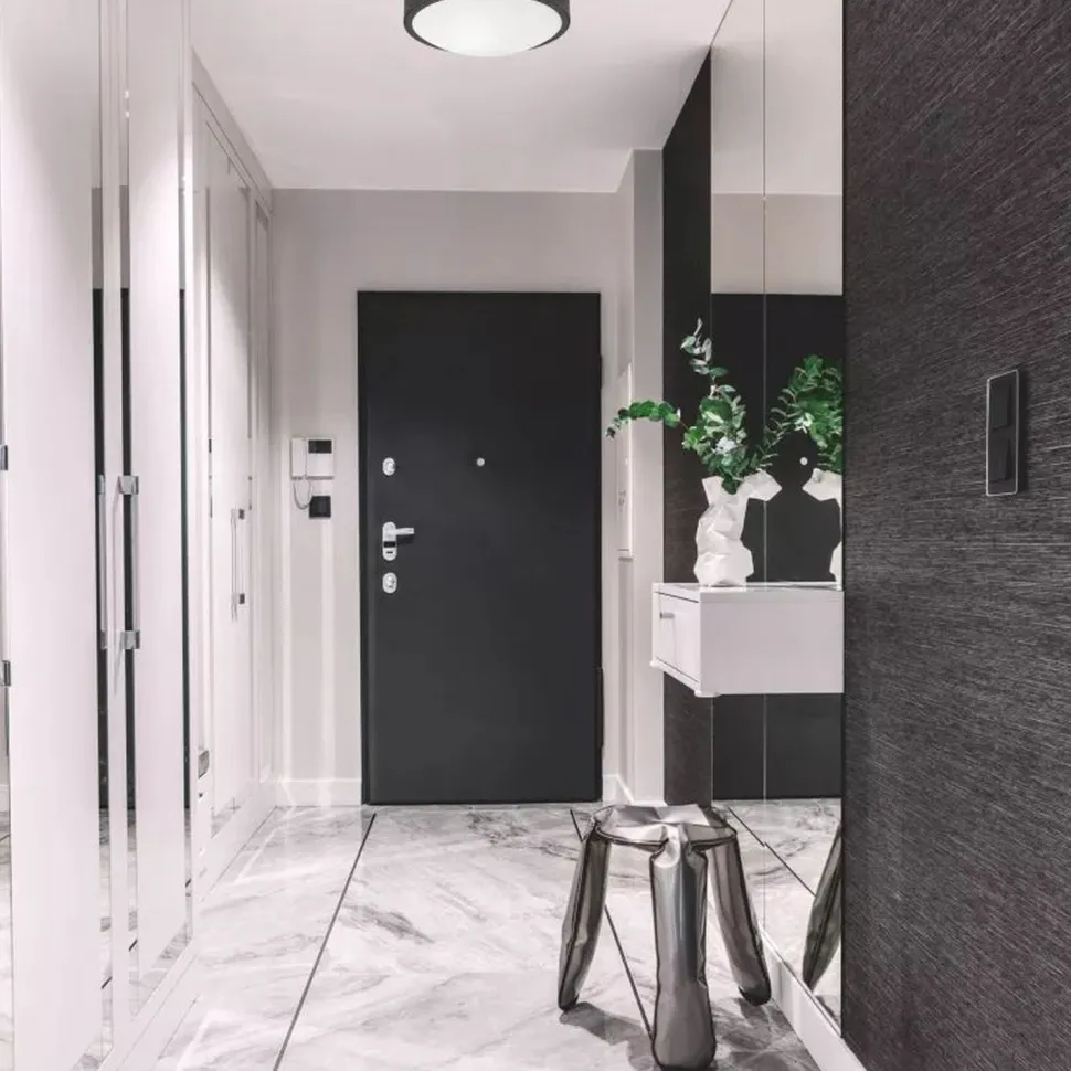 Wohnliche Deckenlampe Glas Metall Schwarz E27 Ø26 cm