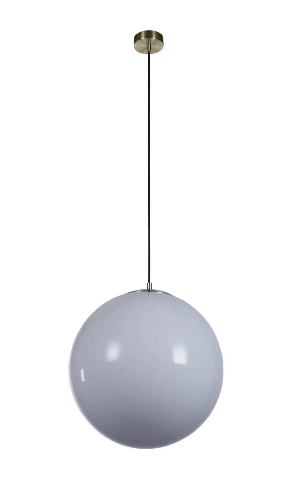 Wohnliche Hängelampe Glas Metall in Messing E27 Ø40 cm